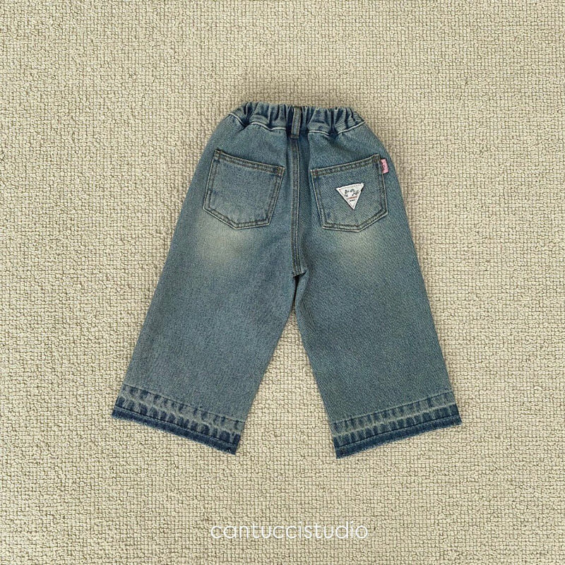 Cantucci Studio - Korean Children Fashion - #minifashionista - World Con Denim Pants - 3