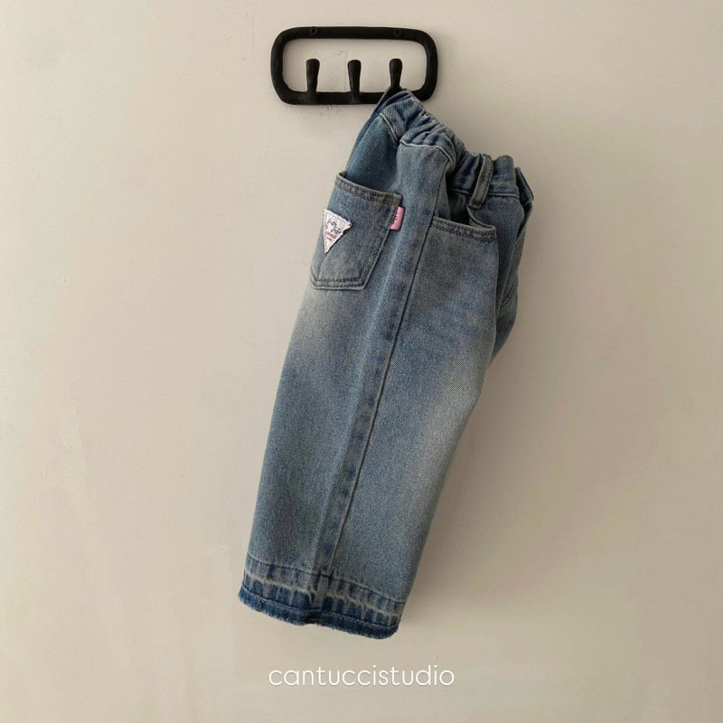 Cantucci Studio - Korean Children Fashion - #minifashionista - World Con Denim Pants - 4