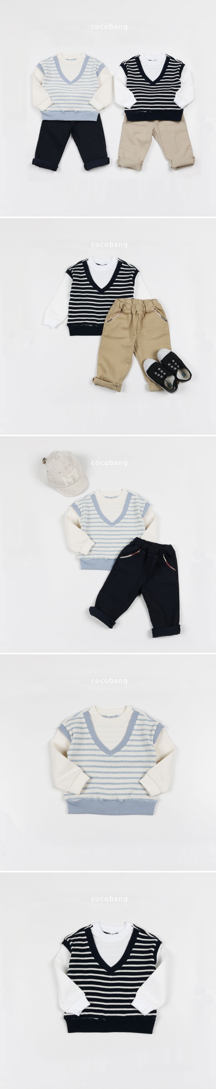 Cocobang - Korean Baby Fashion - #babylifestyle - V Neck Tee