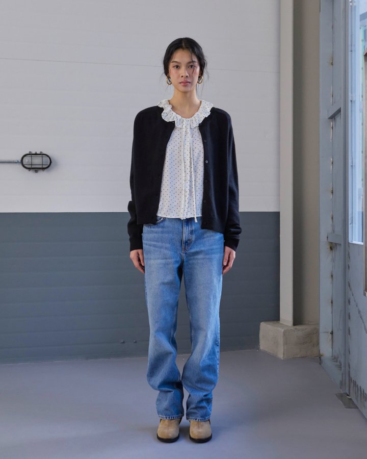 Dailyjud - Korean Women Fashion - #momslook - Dot Ruffle Blouse - 6