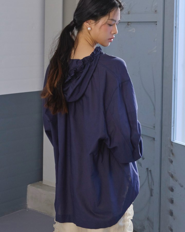 Dailyjud - Korean Women Fashion - #momslook - Studio Hoodie Blouse