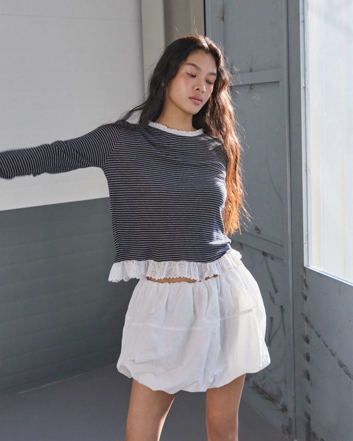 Dailyjud - Korean Women Fashion - #womensfashion - Anne Other Banding Skirt - 4