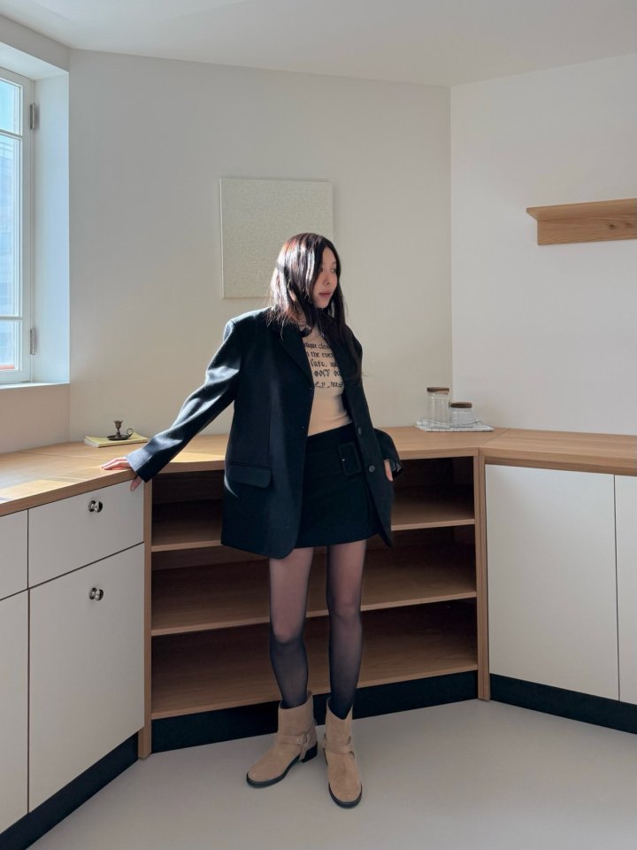 Dailyjud - Korean Women Fashion - #momslook - Noted Boyfit Jacket - 5