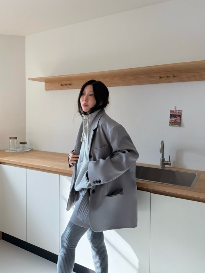 Dailyjud - Korean Women Fashion - #momslook - Noted Boyfit Jacket - 6