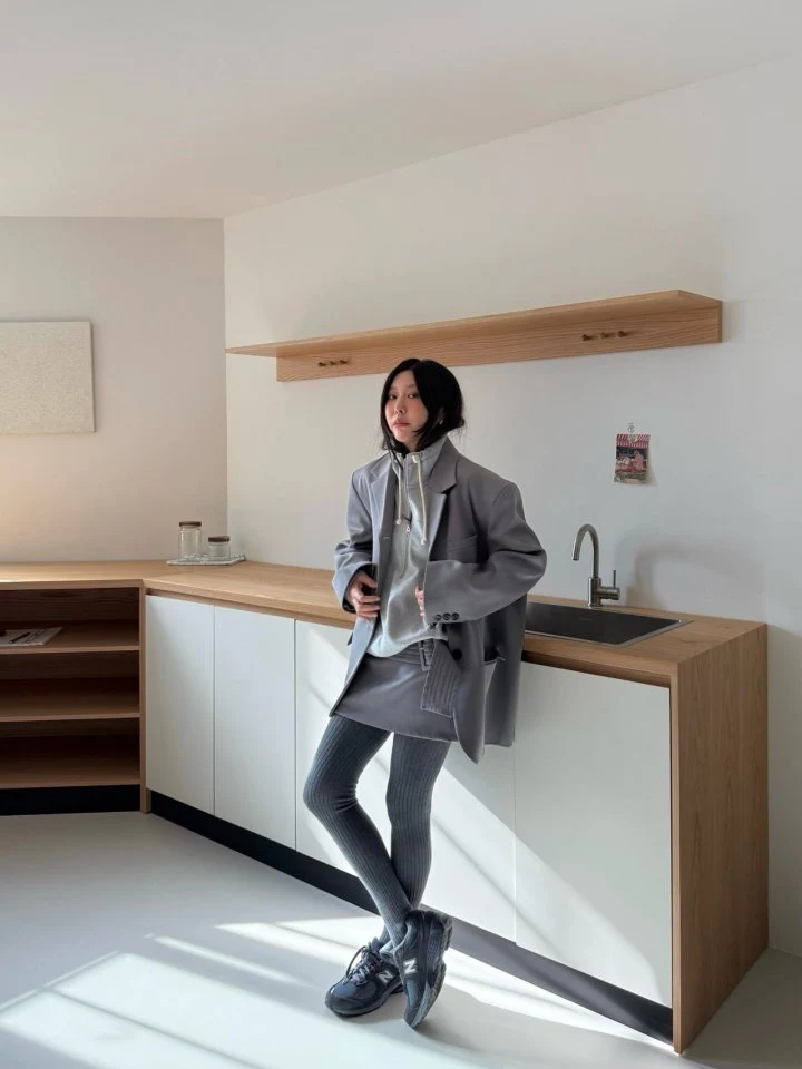 Dailyjud - Korean Women Fashion - #momslook - Noted Boyfit Jacket - 8