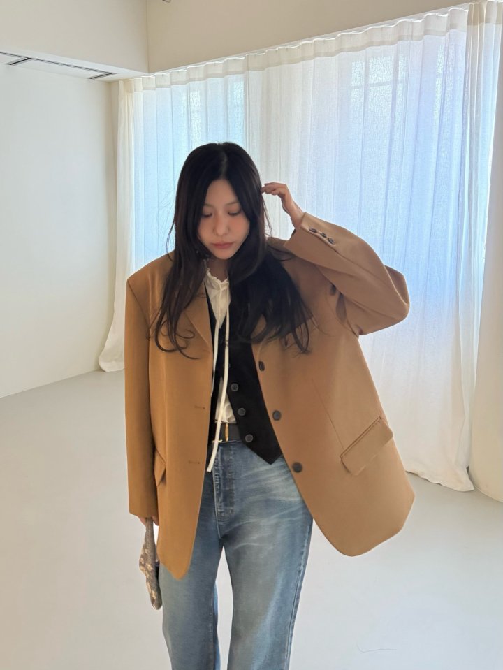 Dailyjud - Korean Women Fashion - #momslook - Noted Boyfit Jacket - 5