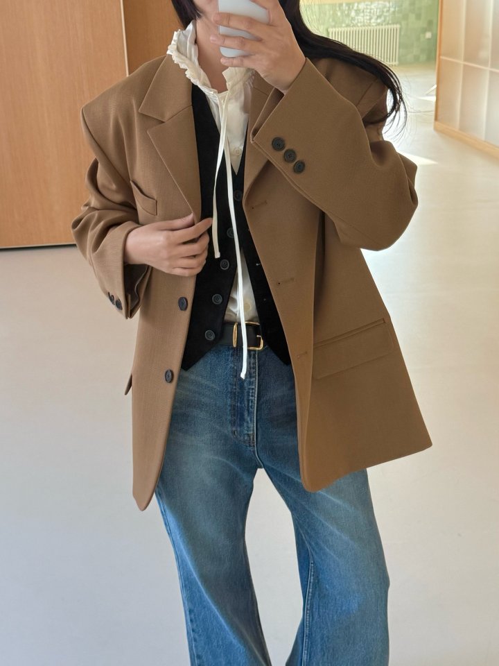 Dailyjud - Korean Women Fashion - #momslook - Noted Boyfit Jacket - 7