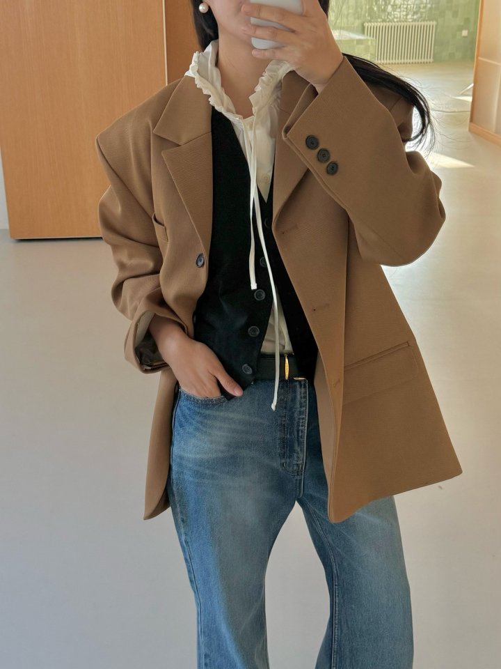 Dailyjud - Korean Women Fashion - #womensfashion - Bicain Leather Vest - 11