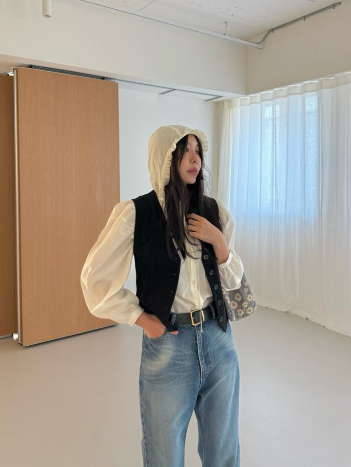 Dailyjud - Korean Women Fashion - #womensfashion - Bicain Leather Vest - 3