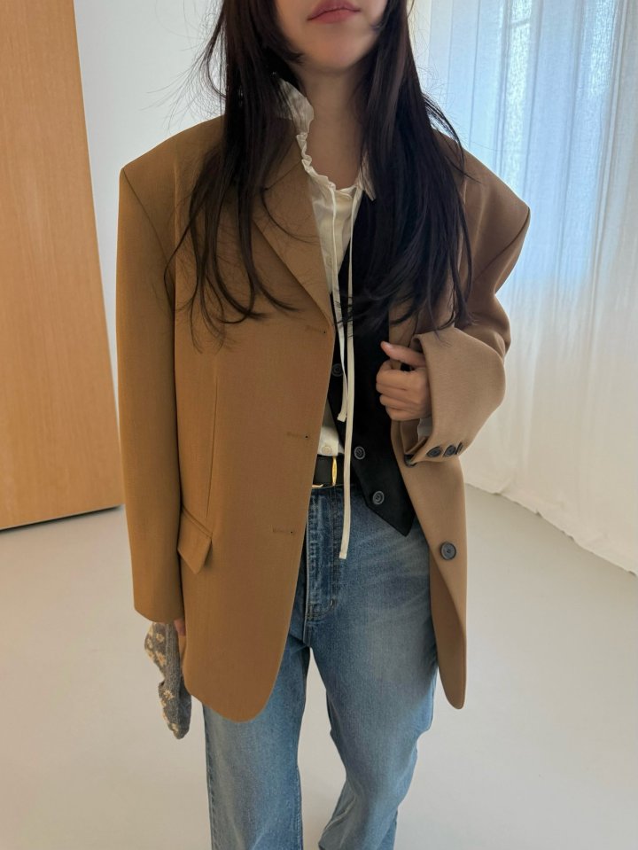 Dailyjud - Korean Women Fashion - #momslook - Noted Boyfit Jacket - 4