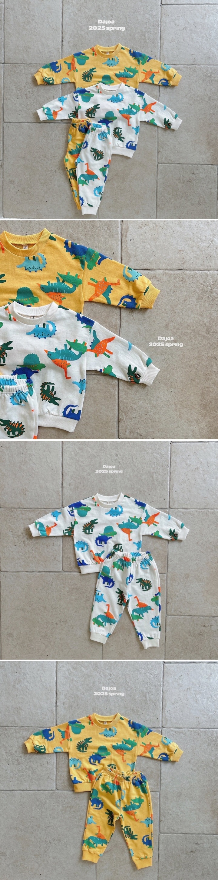 Dajoa - Korean Baby Fashion - #babyclothing - Jurassic Top Bottom Set