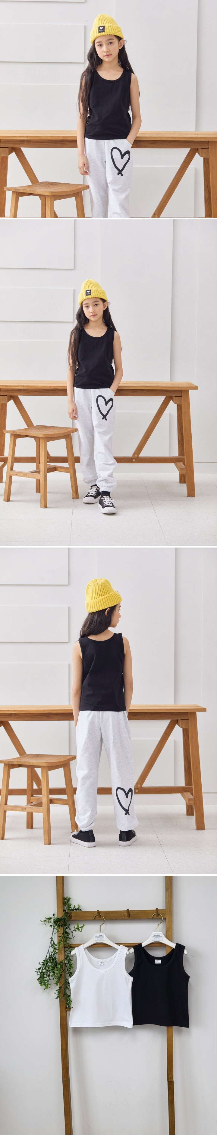 Dawon - Korean Children Fashion - #designkidswear - Basic Span Tank Top