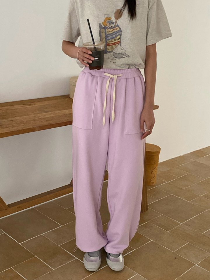 Diana - Korean Women Fashion - #momslook - String Cotton Pants - 3
