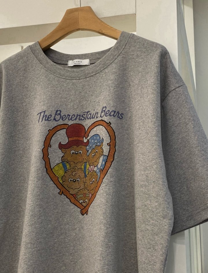 Diana - Korean Women Fashion - #momslook - Bear Tee - 7