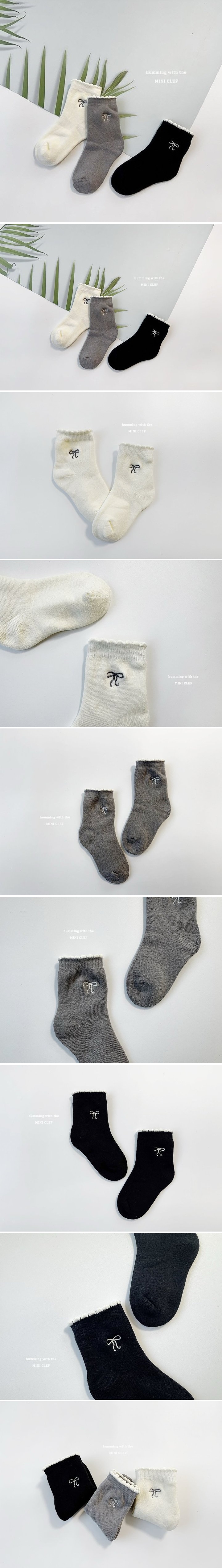 Dominico - Korean Baby Fashion - #babygirlfashion - Ribbon Talk Socks