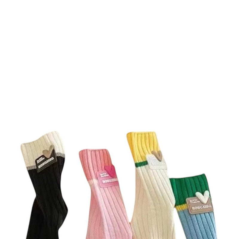 Dudie - Korean Children Fashion - #Kfashion4kids - Ring Heart Socks - 5