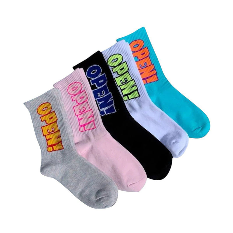 Dudie - Korean Children Fashion - #Kfashion4kids - Open Bone Socks (set of 5) - 11