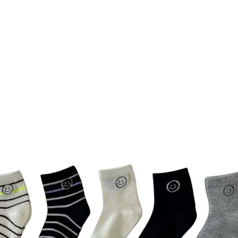 Dudie - Korean Children Fashion - #Kfashion4kids - Dunmile Socks (set of 5) - 3