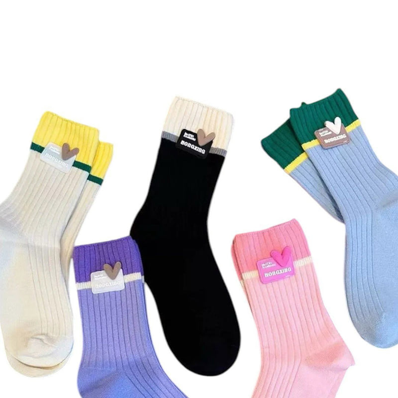 Dudie - Korean Children Fashion - #childofig - Ring Heart Socks - 11