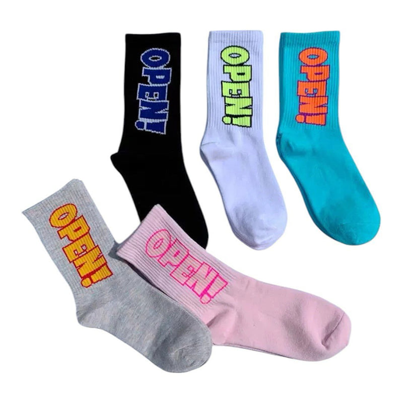 Dudie - Korean Children Fashion - #childofig - Open Bone Socks (set of 5) - 2