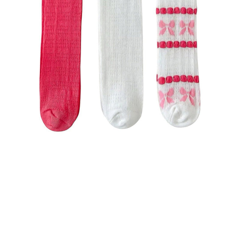 Dudie - Korean Children Fashion - #stylishchildhood - Pingbone Socks (set of 3) - 4