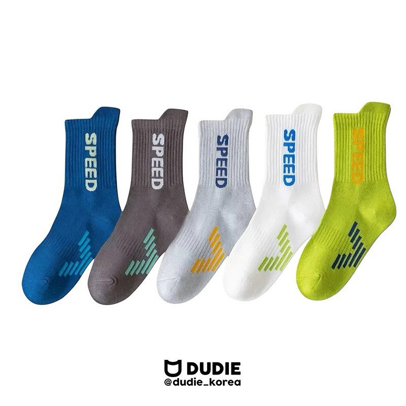 Dudie - Korean Children Fashion - #childofig - Running Socks (set of 5)