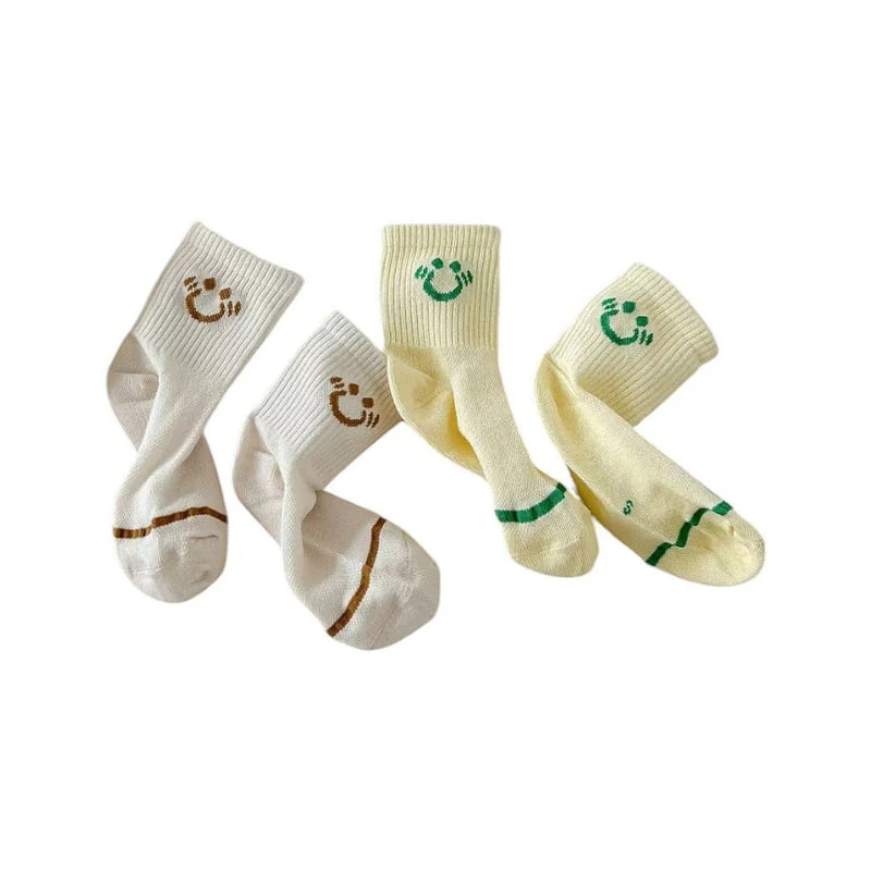 Dudie - Korean Children Fashion - #childofig - Shy Socks (set of 5) - 7