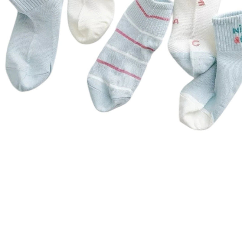 Dudie - Korean Children Fashion - #childofig - Lurae Socks (set of 5) - 2