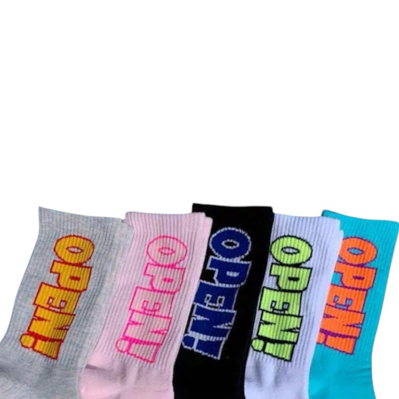Dudie - Korean Children Fashion - #childofig - Open Bone Socks (set of 5) - 4