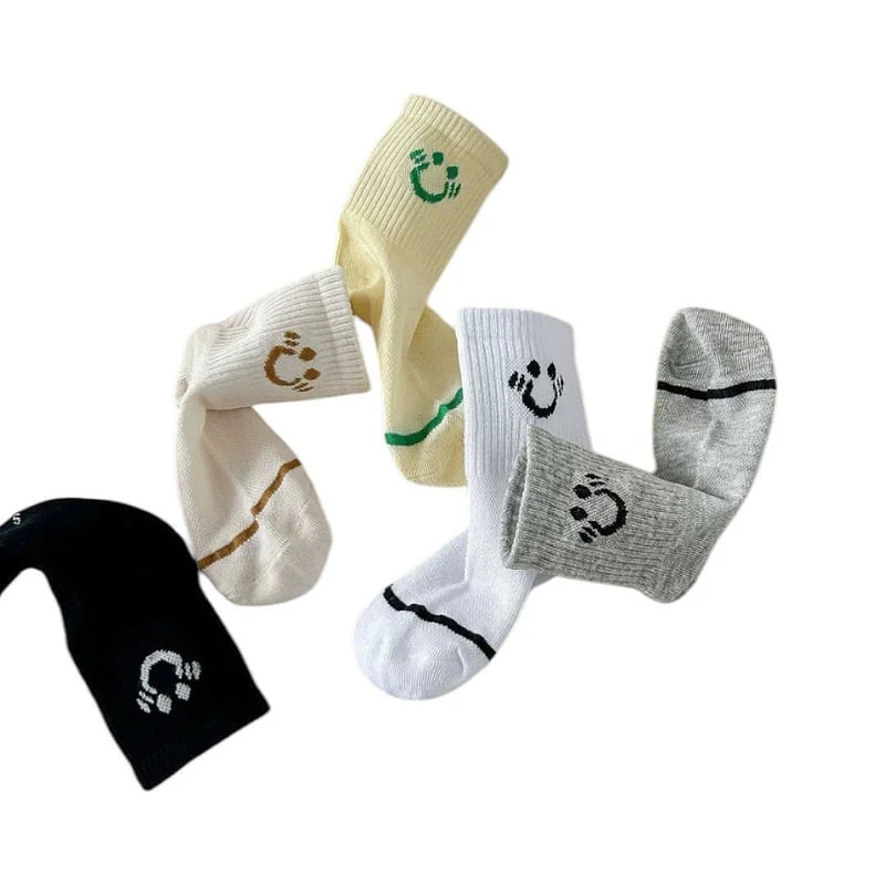 Dudie - Korean Children Fashion - #childrensboutique - Shy Socks (set of 5) - 8