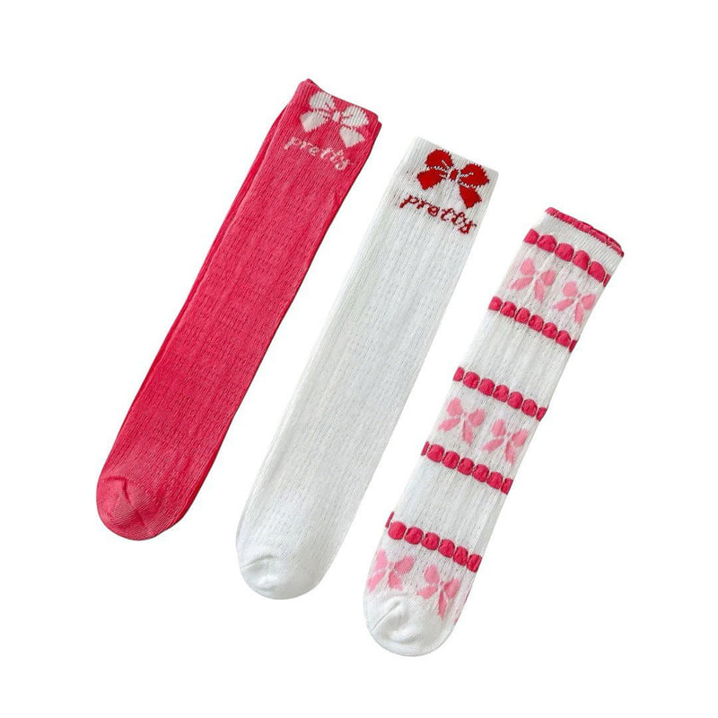 Dudie - Korean Children Fashion - #designkidswear - Pingbone Socks (set of 3) - 6