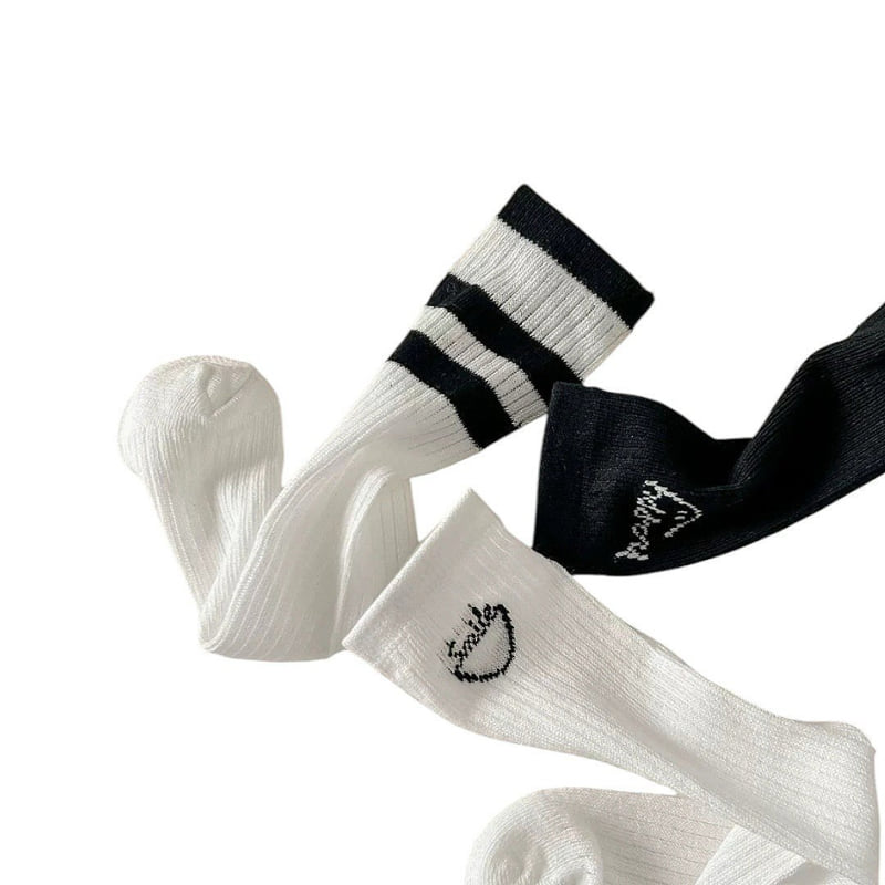 Dudie - Korean Children Fashion - #designkidswear - Haddon Socks (set of 3) - 10