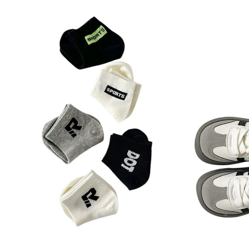 Dudie - Korean Children Fashion - #designkidswear - Alports Socks (set of 5) - 7