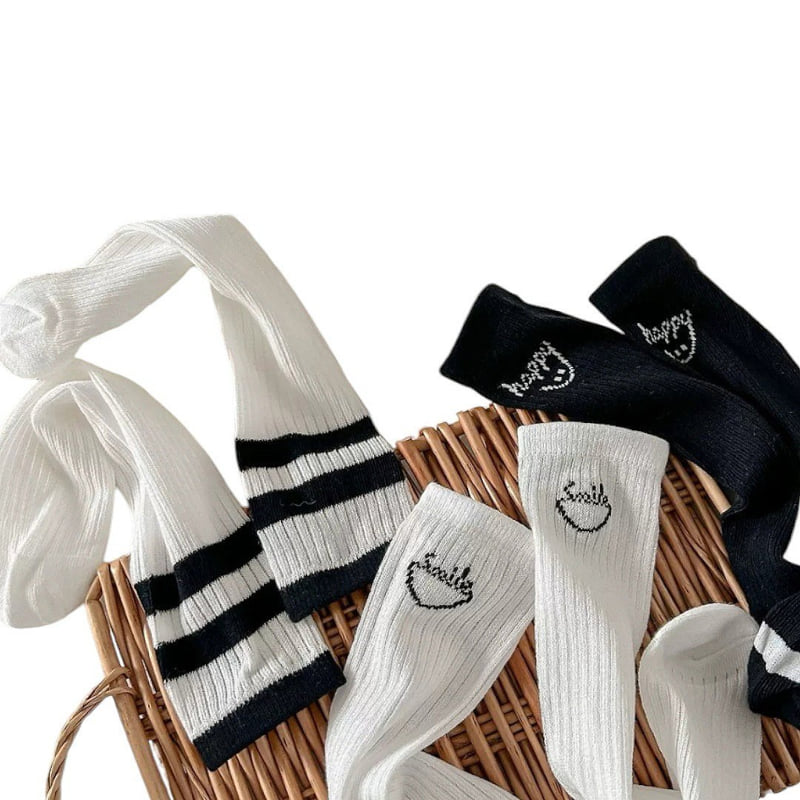 Dudie - Korean Children Fashion - #discoveringself - Haddon Socks (set of 3) - 11
