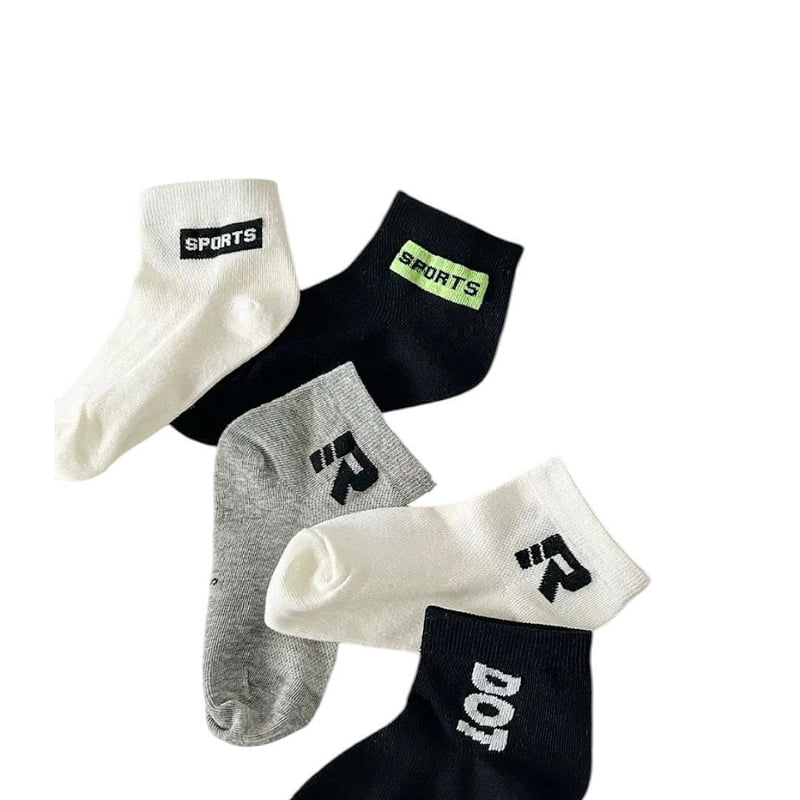 Dudie - Korean Children Fashion - #discoveringself - Alports Socks (set of 5) - 8
