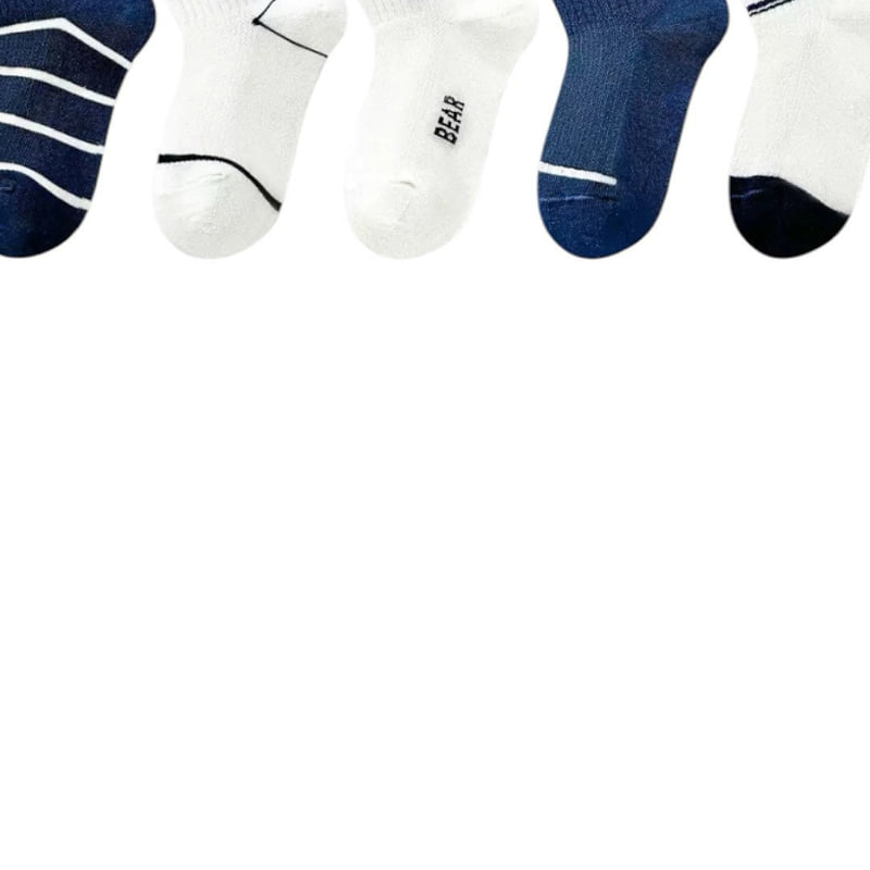 Dudie - Korean Children Fashion - #discoveringself - Arm Bear Socks (set of 5) - 2