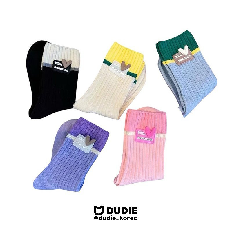 Dudie - Korean Children Fashion - #fashionkids - Ring Heart Socks