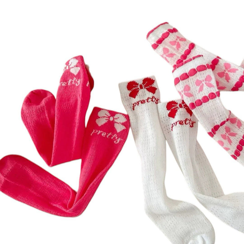 Dudie - Korean Children Fashion - #fashionkids - Pingbone Socks (set of 3) - 8