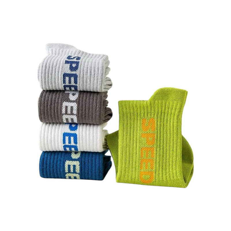Dudie - Korean Children Fashion - #fashionkids - Running Socks (set of 5) - 5