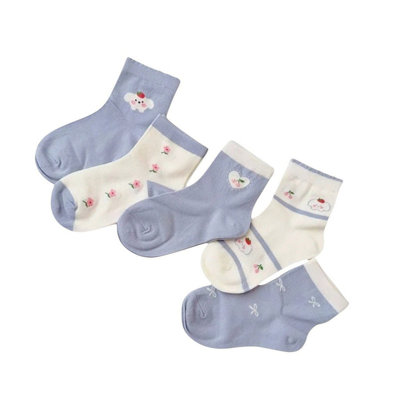 Dudie - Korean Children Fashion - #fashionkids - Momiro Socks (set of 5) - 7