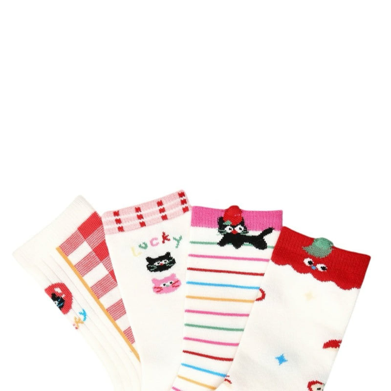 Dudie - Korean Children Fashion - #kidsshorts - Zooming Socks - 6