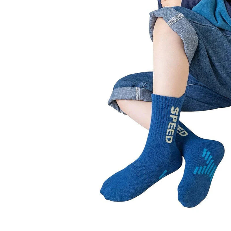 Dudie - Korean Children Fashion - #kidsshorts - Running Socks (set of 5) - 6