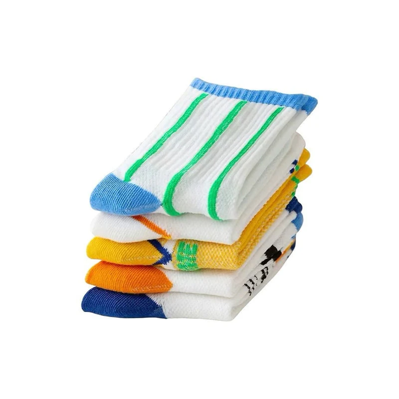 Dudie - Korean Children Fashion - #kidsshorts - Komi Socks (set of 5) - 5