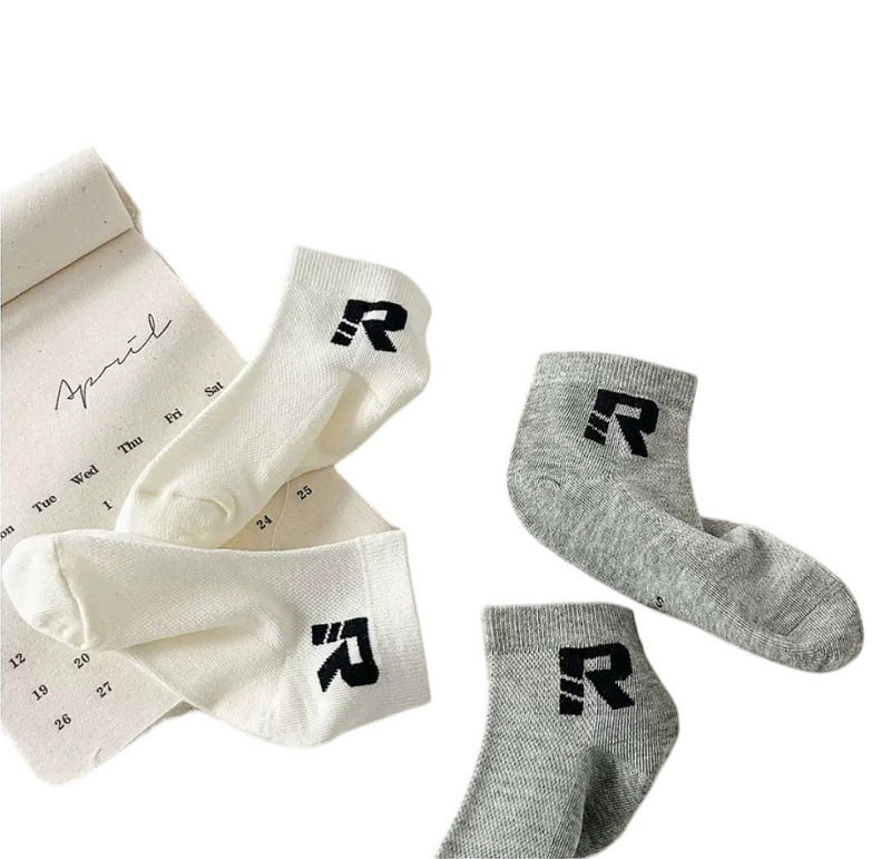 Dudie - Korean Children Fashion - #kidsshorts - Alports Socks (set of 5) - 10
