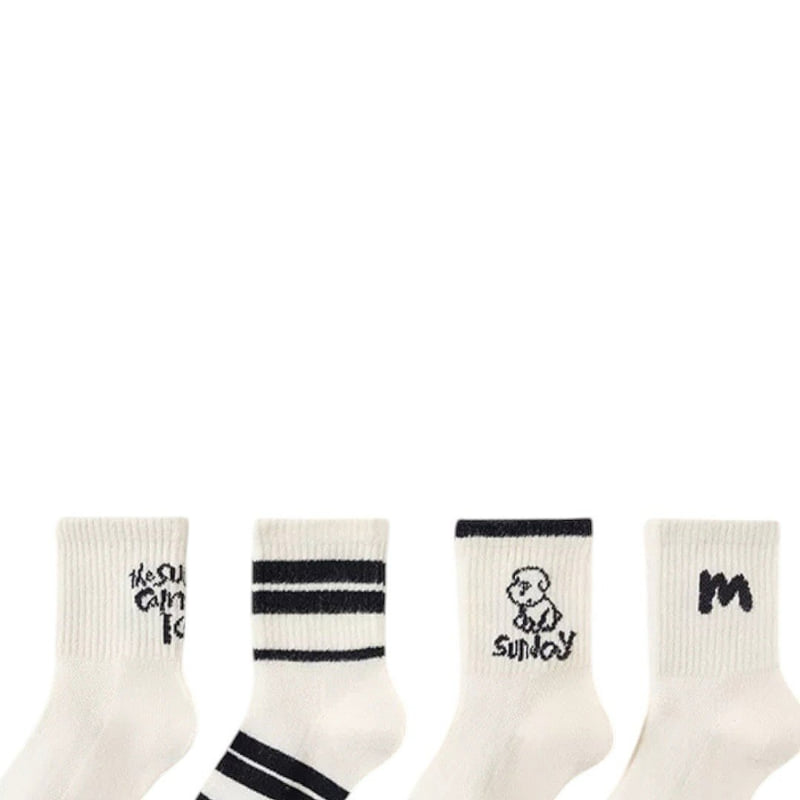 Dudie - Korean Children Fashion - #kidsshorts - Sunjoy Socks (set of 4) - 2