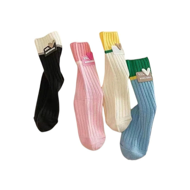 Dudie - Korean Children Fashion - #kidsstore - Ring Heart Socks - 3