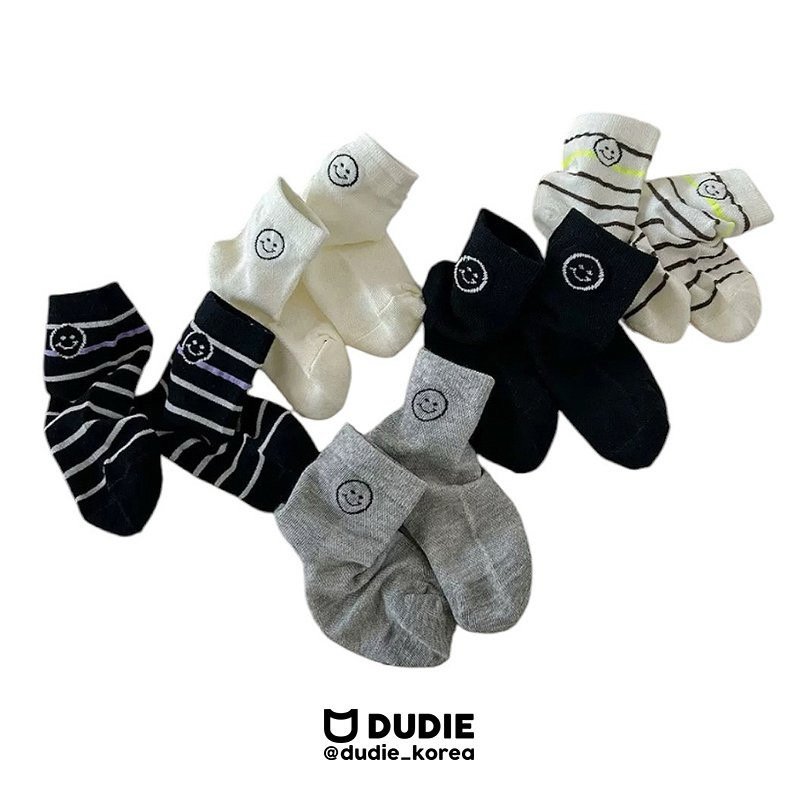 Dudie - Korean Children Fashion - #kidsstore - Dunmile Socks (set of 5)
