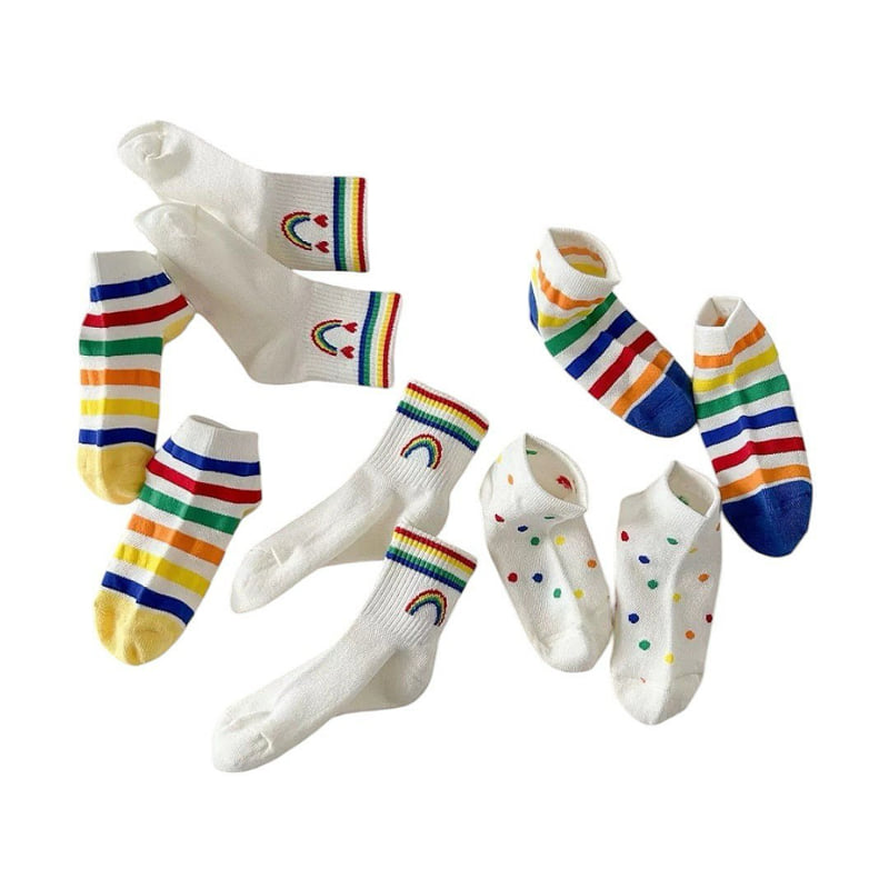 Dudie - Korean Children Fashion - #kidsstore - Culps Socks (set of 5) - 2