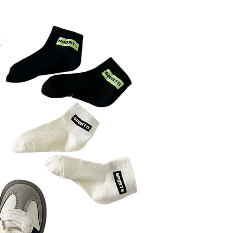 Dudie - Korean Children Fashion - #kidsstore - Alports Socks (set of 5) - 11