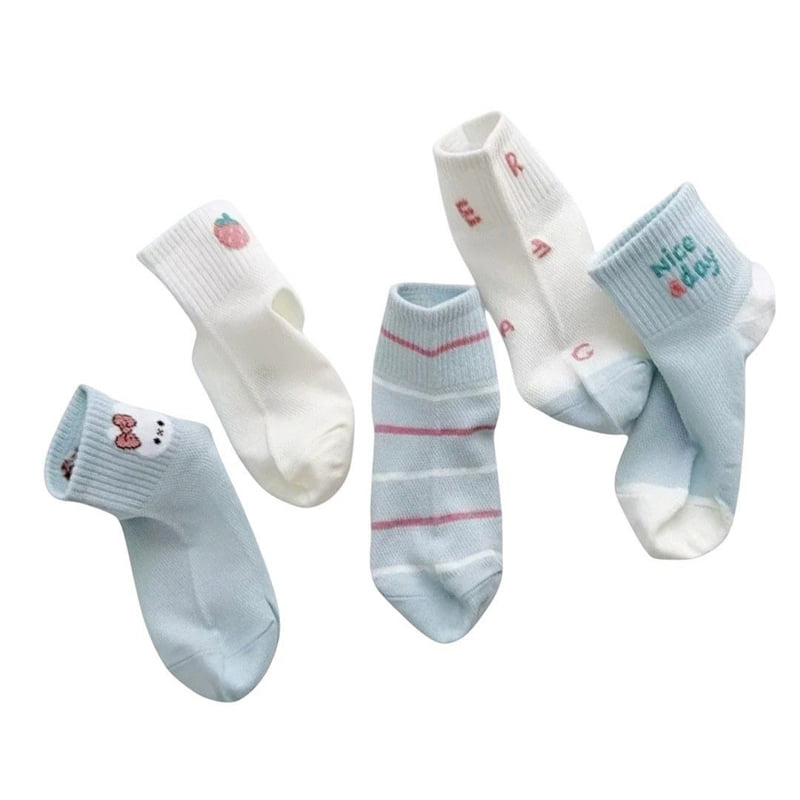 Dudie - Korean Children Fashion - #kidsstore - Lurae Socks (set of 5) - 8